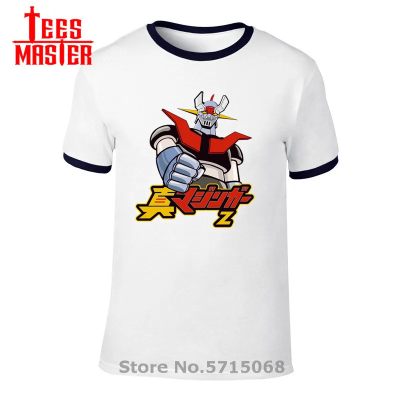 Футболка Mazinger Z с японским аниме Мужская мультяшная короткая футболка Infinity