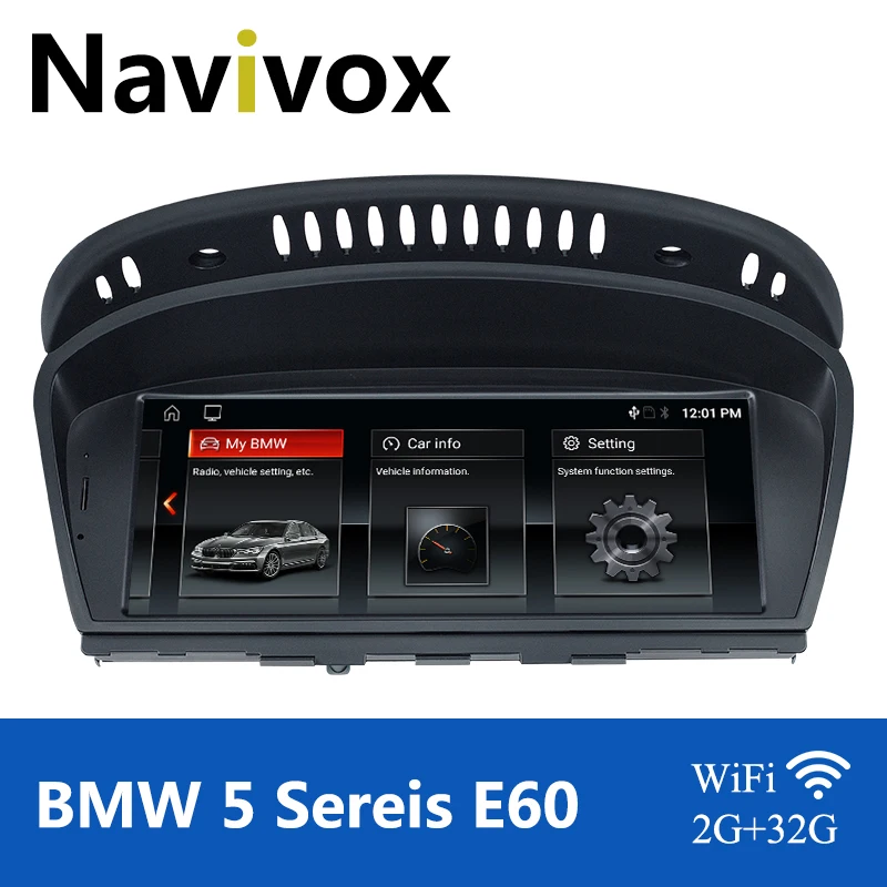 Автомагнитола Navivox мультимедийный плеер на Android 10 0 для BMW 5/3 серии E60 E61 E63 E64 E90 E91 E92