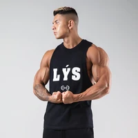 2021 japan lys summer male workout sleeveless vest mens sportswear fitness print comfortable cotton undershirt gym tank tops