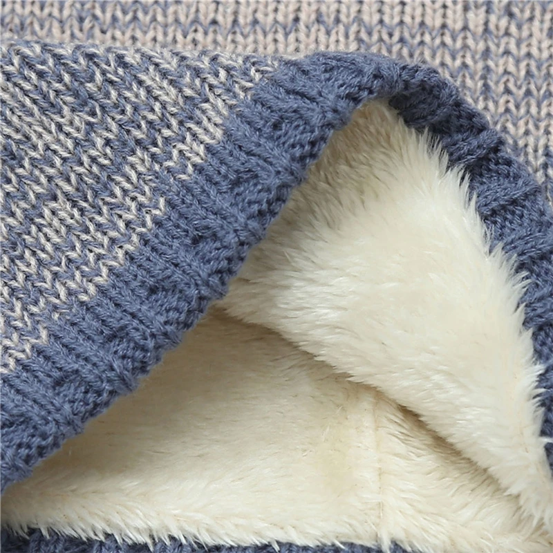 

Outdoor Woolen Knitted Warm and Thick Windproof Bib Scarf Classic Sports Entertainment Neck Warmer Multipurpose Collar Mask