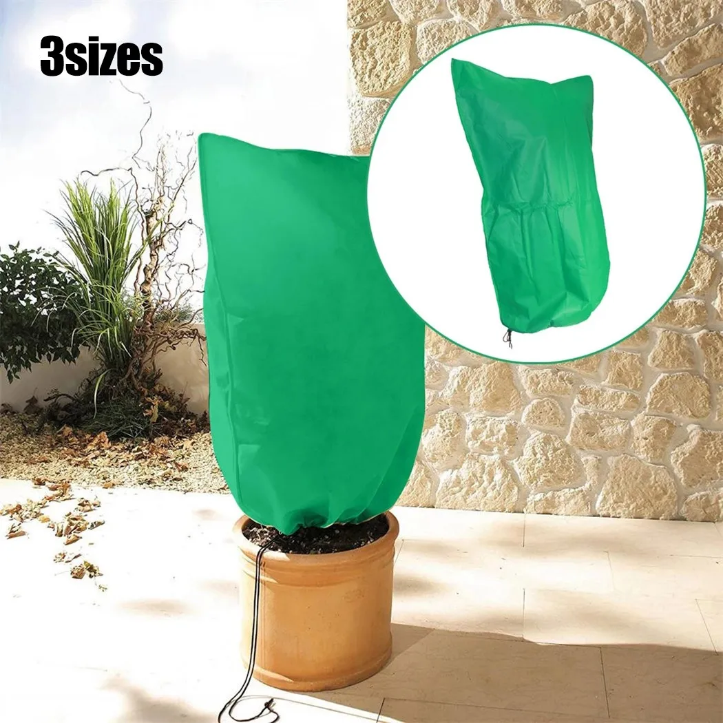 

Non-woven Green Plant Protection Bag Frost Plant Protection Bags Fleece Winter Protector Cover Garden Shrubs Protect Set