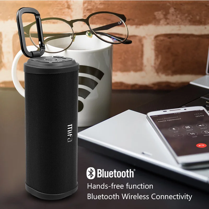 Беспроводная Bluetooth стереоколонка MIFA F5 портативная Колонка 4 0 уличная s DSP 3D с
