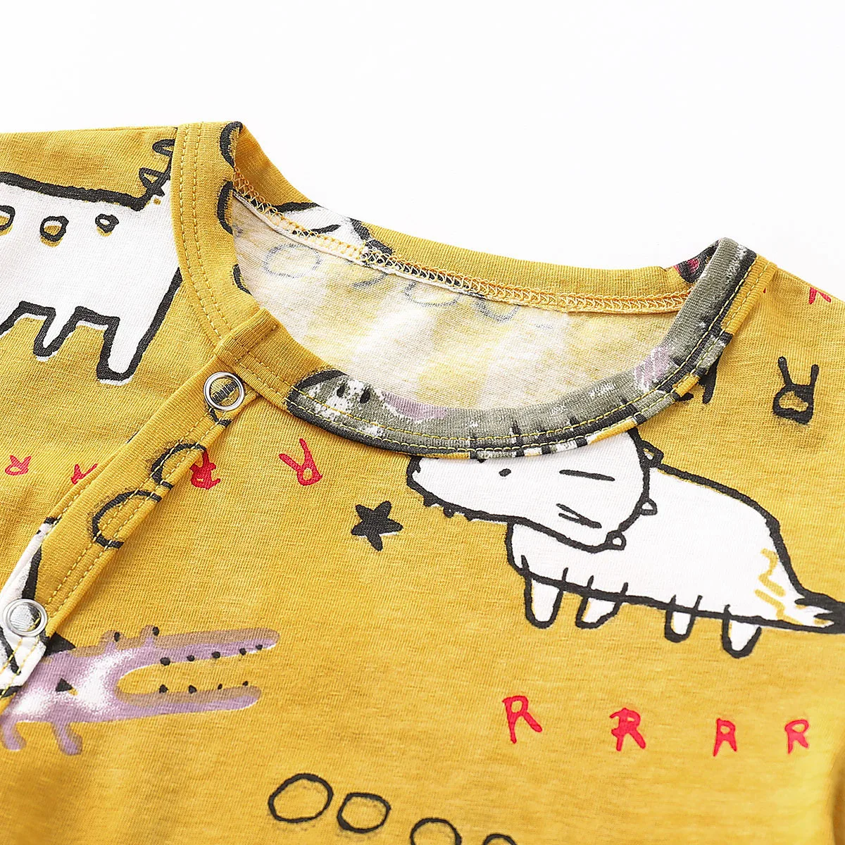 Комбинезон с рисунком животных для новорожденных мальчиков и девочек комбинезон