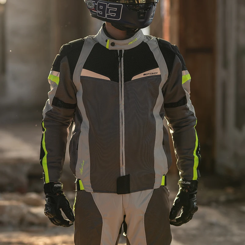 Летний сетчатый костюм для езды на мотоцикле и велосипеде MOTOBOYl вентиляционная