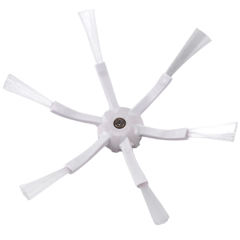 

6PCS White 6 Arms Side Brush for Xiaomi Robot for Roborock S50 S51 S55 S5 MAX S6 E35 E2 Robot Vacuum Cleaner Parts