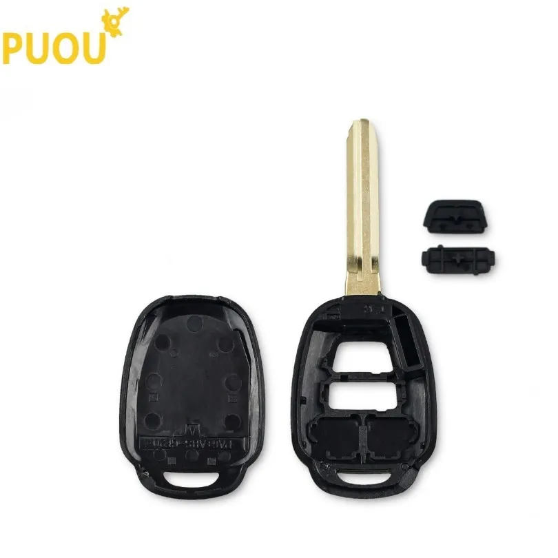 2 4 кнопки брелок чехол для дистанционного ключа Toyota Corolla Camry Reiz New Vios RAV4 Crown Key без