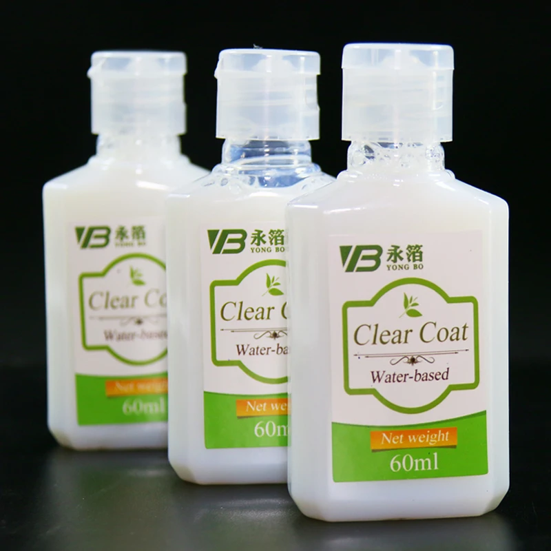 

Gold Leaf Water-based Varnish,Glue Gold Foil Protection Tool, Dilute The Pearl Dust Glitter Powder 60ml Clear Lacquer Coating