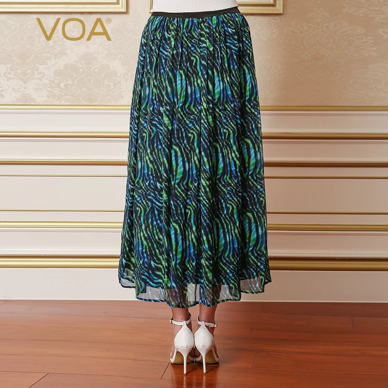 VOA Silk Swing женская туба набивная кисея Африканское длинное платье летнее время