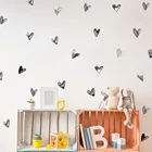 Акварельная любовь треугольная Наклейка на стену для детского сада детская площадка настенное украшение наклейка s стекло зеркало окно искусство