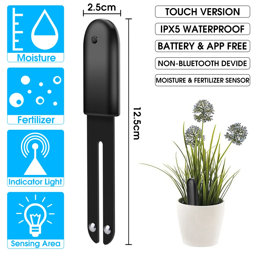 Монитор цветов YouPin 5 шт. умный тестер для цветочного освещения почвы
