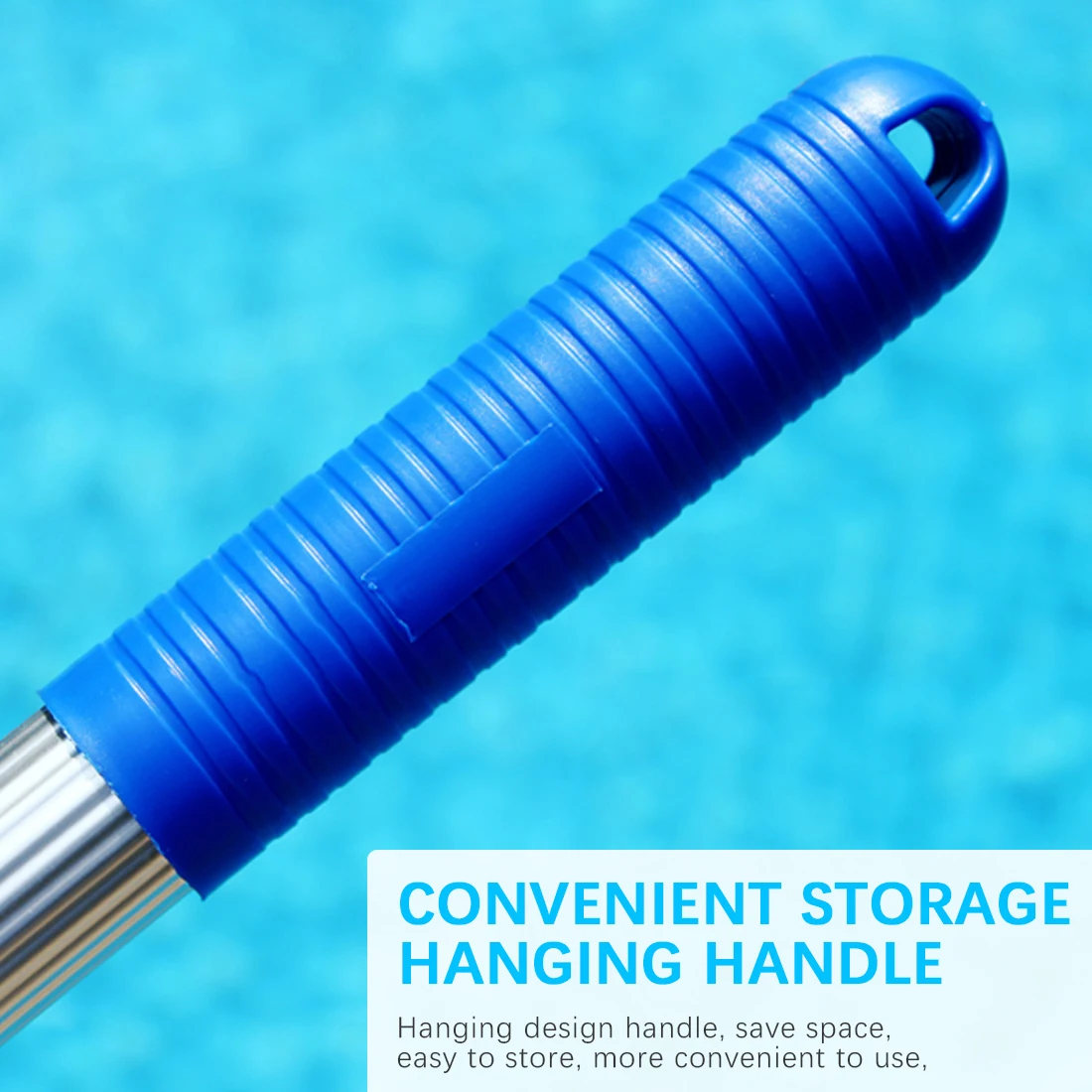 

1pcs Pool Leaf Cleaning Net Blue Pool Cleaning Net Skimmer Skimmer with Telescopic Pole Detachable for Swimming Pool Fish Pond