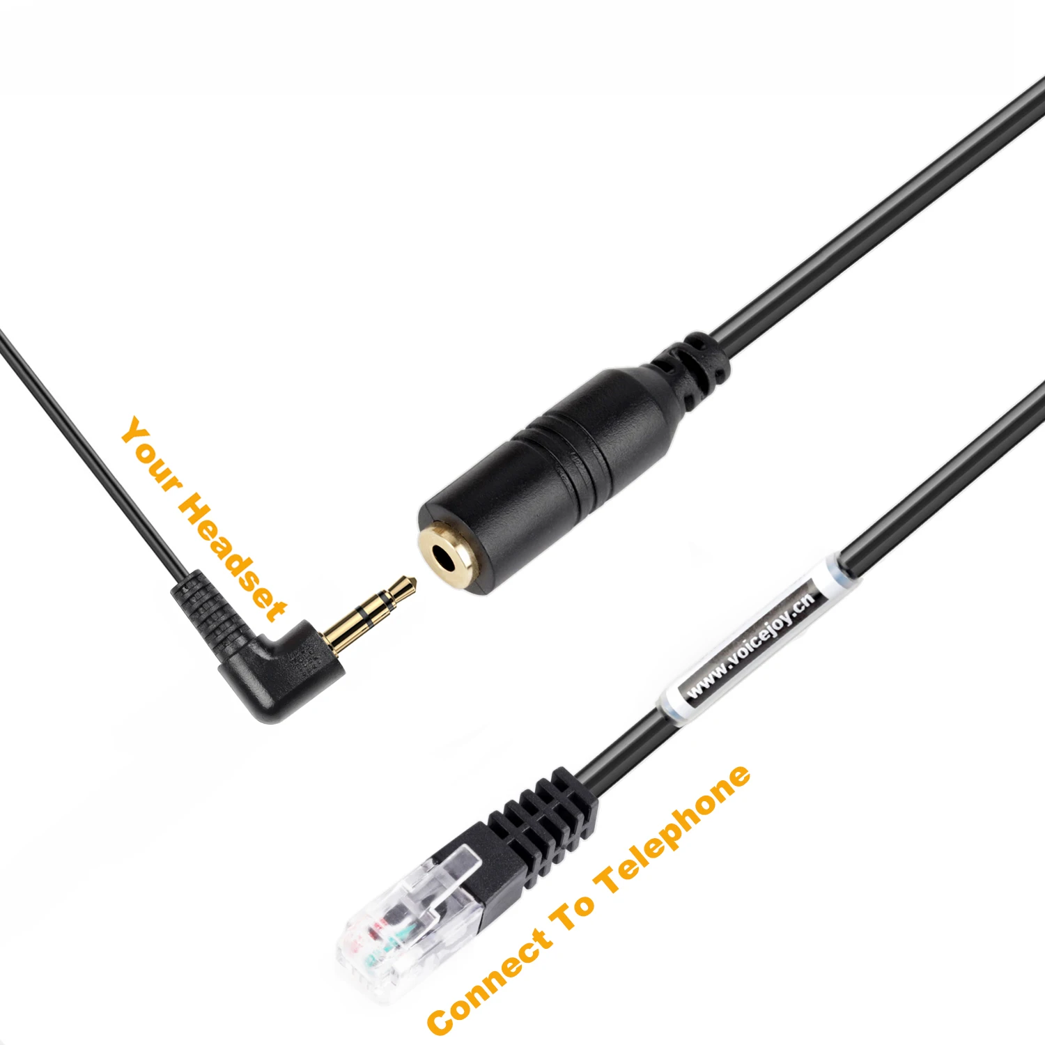 VoiceJoy Phone Headset adapter 2.5mm jack to RJ9 2.5 AVAYA 2400 4600 series Nortel Mitel Meridian | Электроника