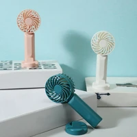 quiet operation 3 colors rechargeable quiet long endurance usb portable fan holder for daily use