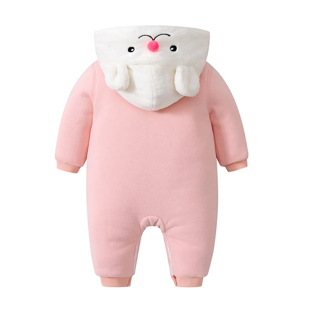 SAGACE Милая зимняя одежда для младенцев с героями мультфильмов комбинезон