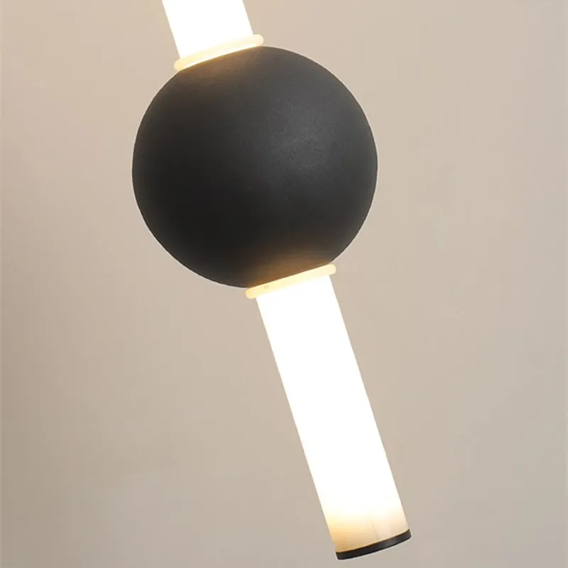 

Art Decor Tube Pendnat Lights for Dining room Kitchen Bar Light Designer Hanging Suspension black pendant light