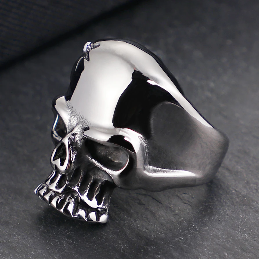 Мужское кольцо с черепом Goth 316L из нержавеющей стали байкерское ювелирное изделие