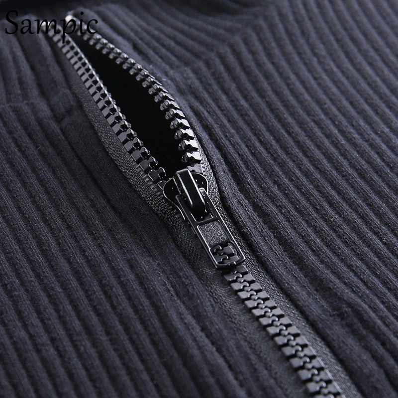 

Sampic fashion sexy women party club summer turtleneck knitted bodycon mini dress causal black slim short sleeve dress