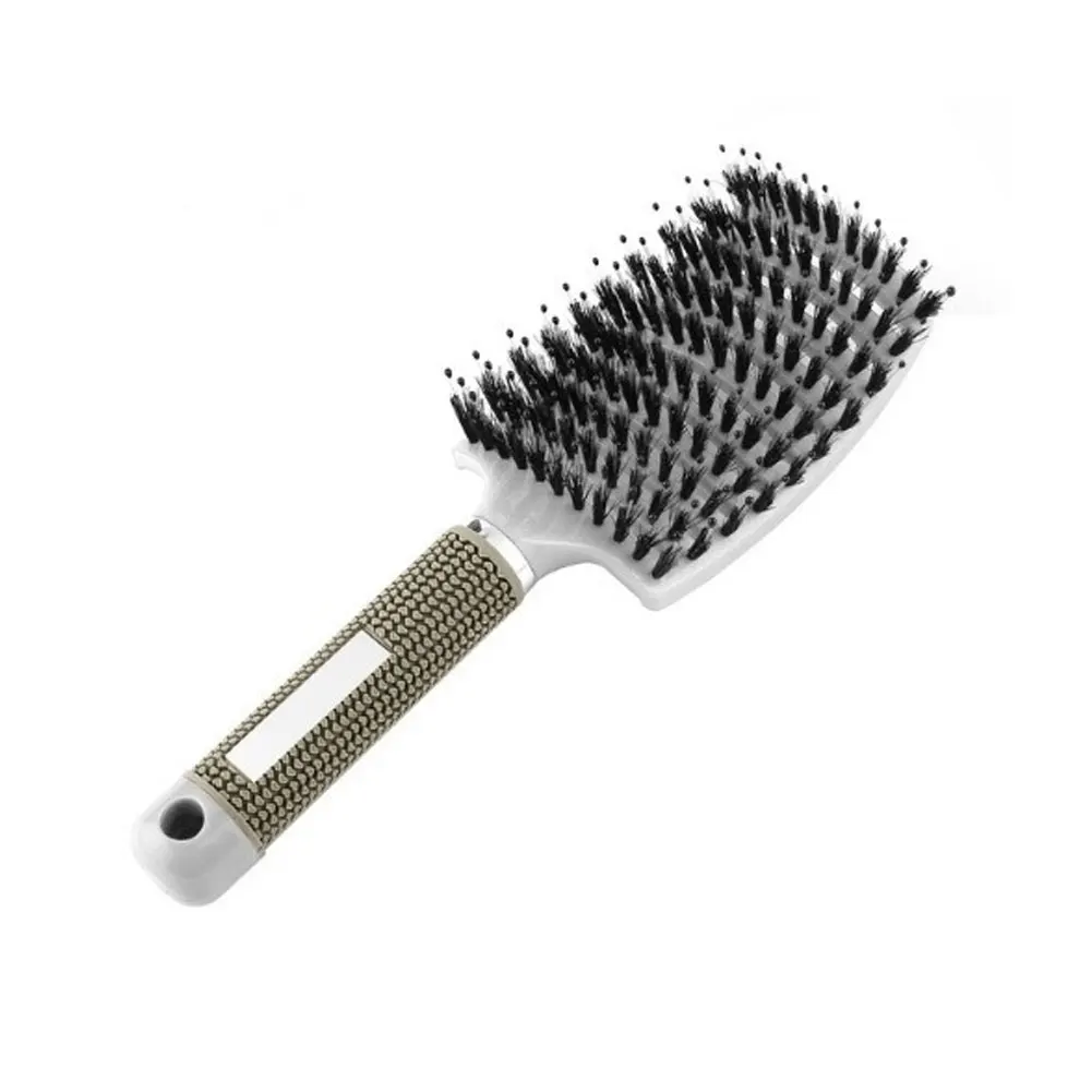 

Hair Scalp Massage Salon Professional Bristle & Nylon Hairbrush Scalp Massage Comb Wet Hair BrushGirls Hair Scalp Massage Combfo