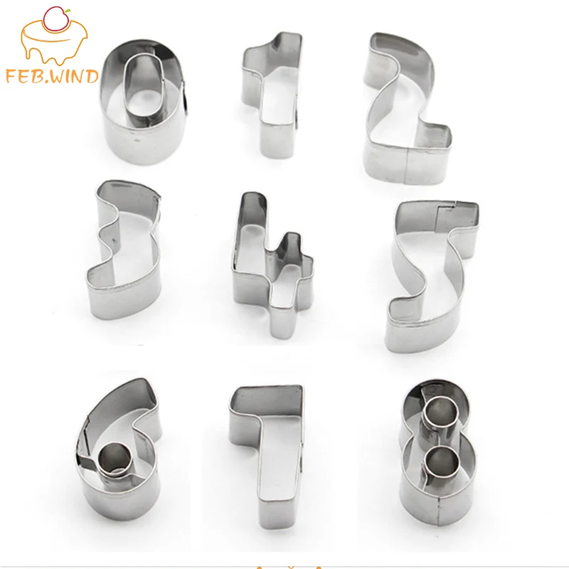 FEBWIND инструменты для выпечки печенья из нержавеющей стали резак количество формы