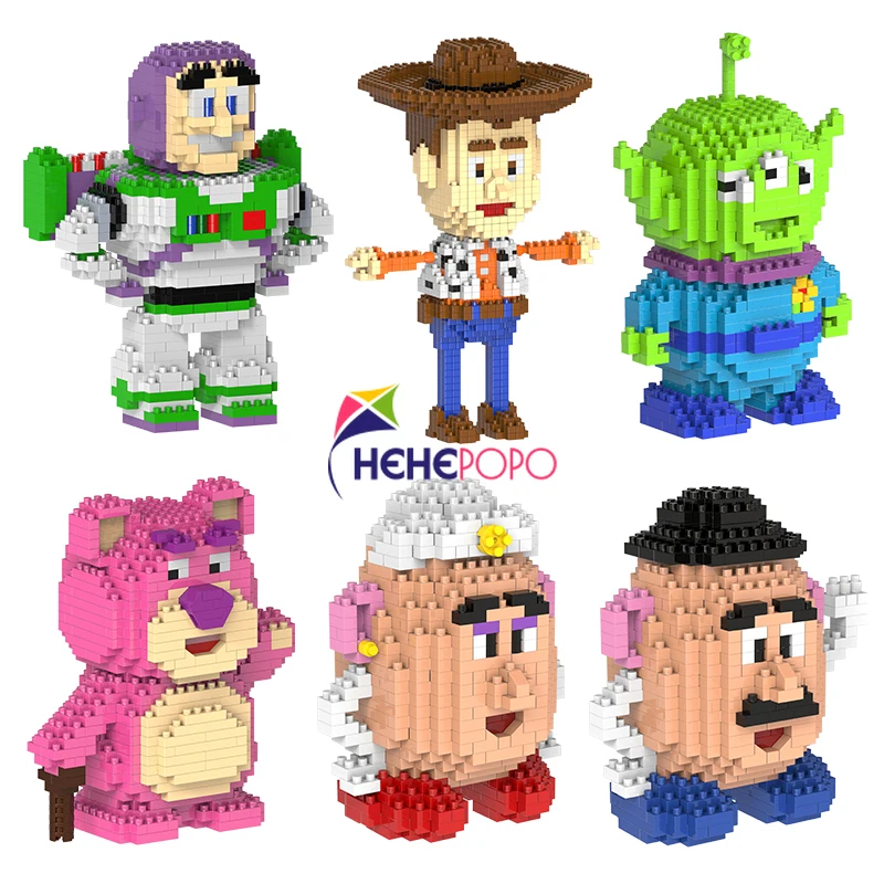 Игрушечные блоки История игрушек Disney Звездные войны микро кирпичи Мультяшные