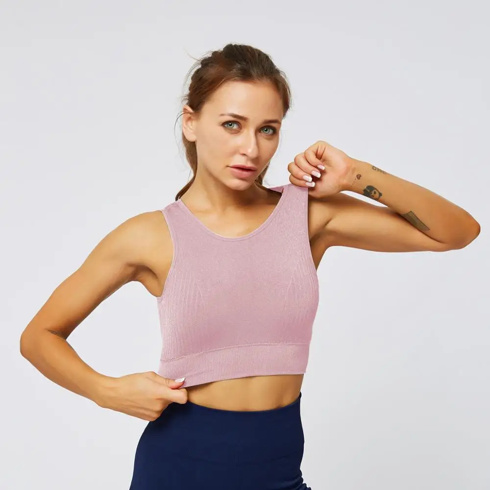 Ажурный бесшовный спортивный бюстгальтер женские спортивные бюстгальтеры для