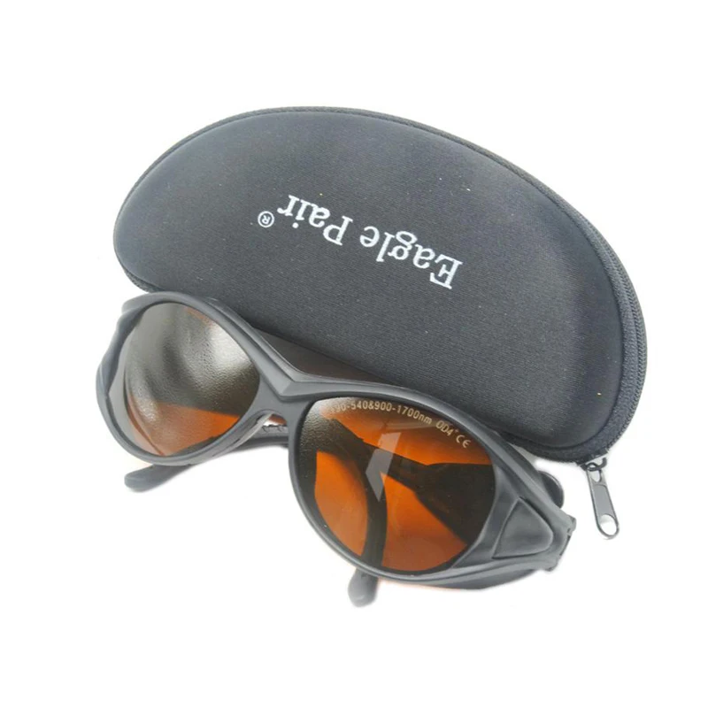 

190-540nm 800-1700nm OD5+ Laser Protective Glasses Eagle Pair EP-1-2 Wide Spectrum Continuous Absorption Protective Glasses