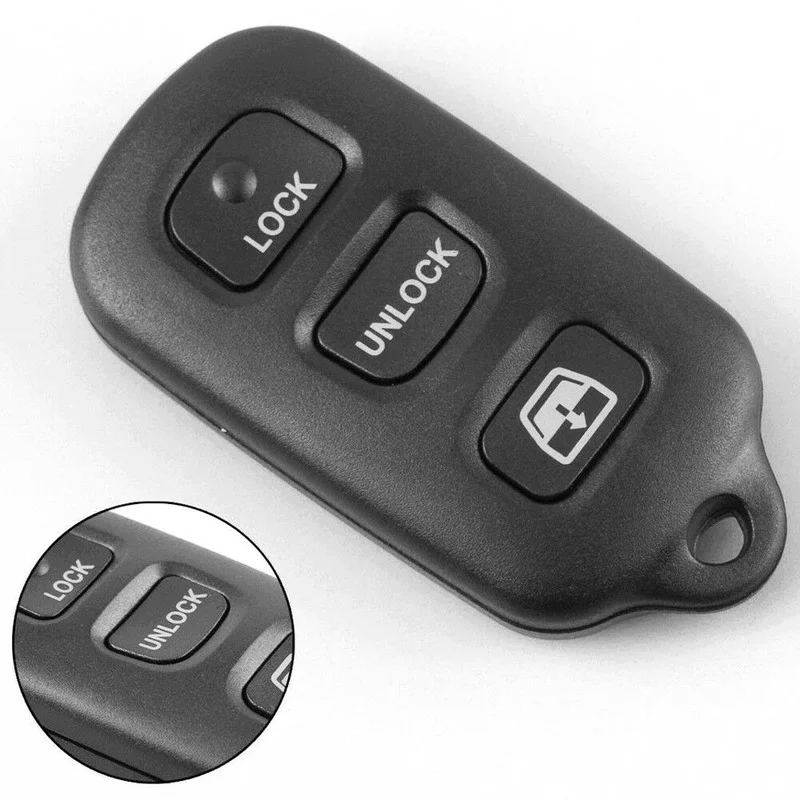 

Plastic 4 Buttons Car Remote Key Fob Keyless Box Shell Cover for TOYOTA 4 Runner Camry Black Gadget Car Decor Accessories