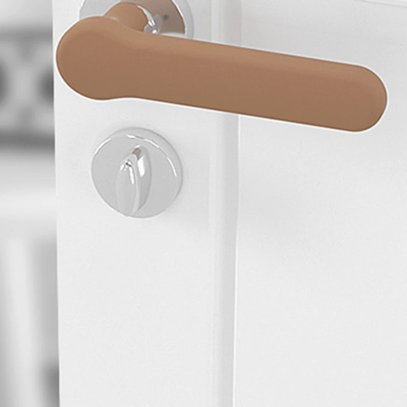 Manija de puerta de silicona para habitaci&oacute;n de ni&ntilde;os y beb&eacute;s, protecci&oacute;n contra choques, conjunto de mangos para tirar de la puerta, guantes de protecci&oacute;n, novedad-1