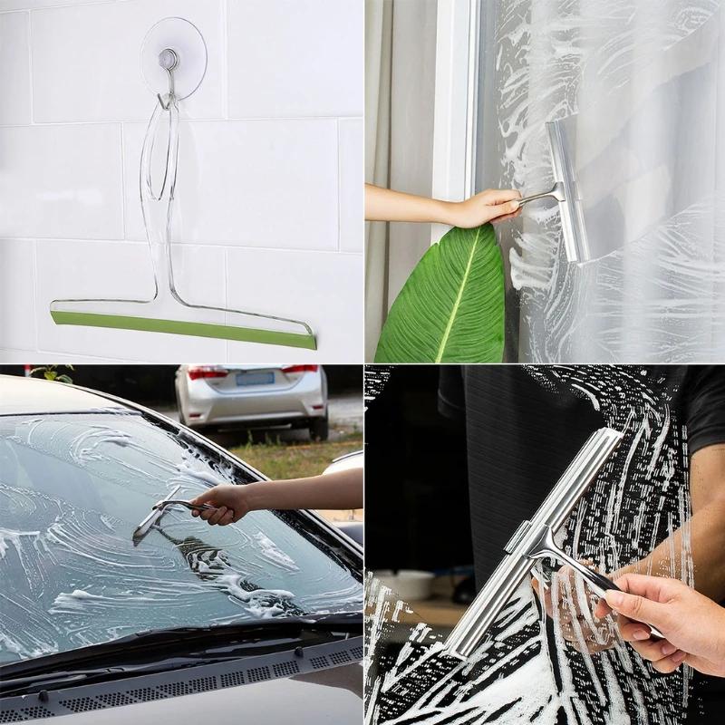 Скребок для оконных стекол очиститель душа ванной комнаты зеркало резиновый