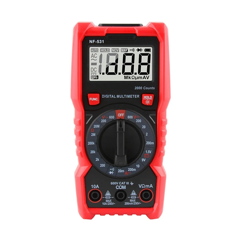 

Noyafa NF-531 True RMS Digital Multimeter Resistance Diode Professional DC Voltage Meter Tester Diode Continuity Test Tool