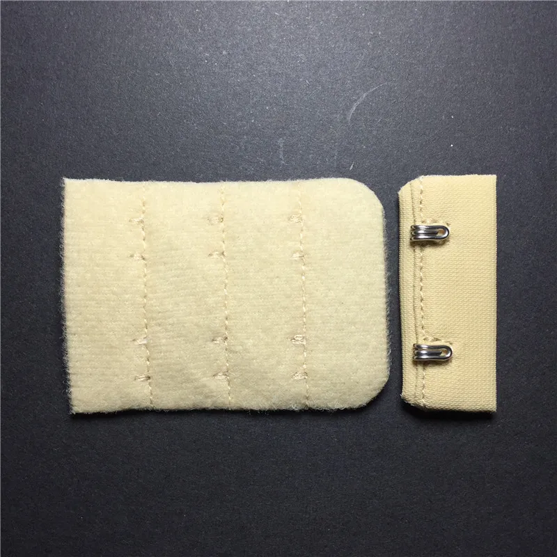 Удлинитель для бюстгальтера 3 ряда 2 крючка крючок и петля под заказ 15 комплектов