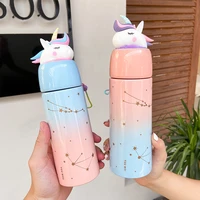 1pcs dream starry sky vacuum cup girl heart simple stainless steel water cup art portable mini compact with the cup