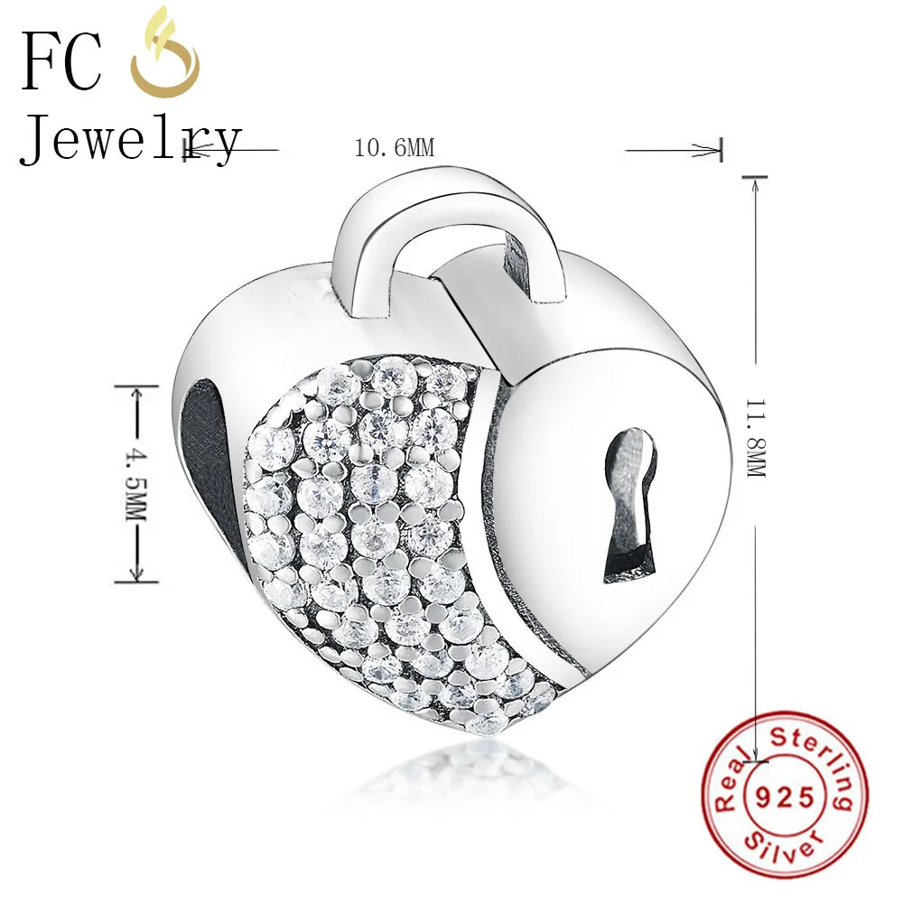 FC Jewelry подходит для оригинального бренда очаровательный браслет 925 Серебряный