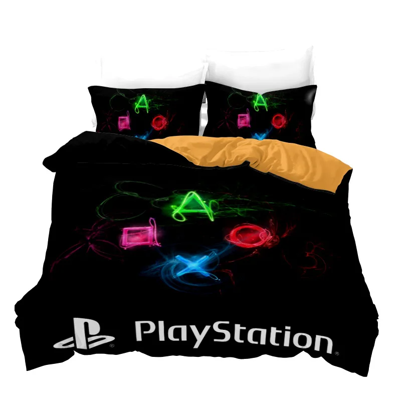 

Game PlayStation Bedding Set 3D Print Popular Gamer for Bedroom Kids Gamepad Duvet Cover Sets Home Decor Single King Queen Size