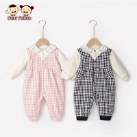 fashion polka dot baby rompers newborn infantil girls jumpsuits autumn winter long sleeve toddler kids overalls child clothes