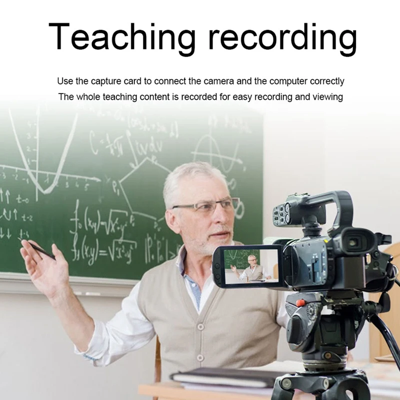 

Video Capture Card HDMI to Type C o Grabber Record HD 1080P Video Card for Game Broadcasting Via DSLR Teaching