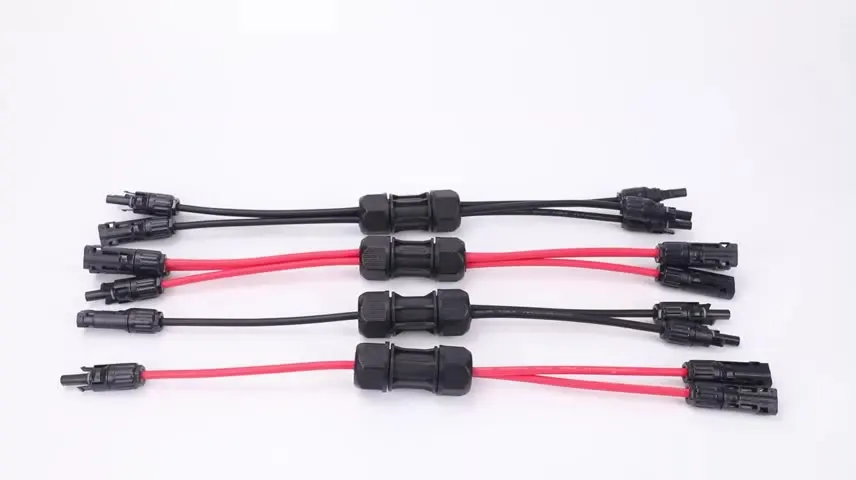 

25 Years Working Life Durable IP68 Waterproof DC Solar Plug With Cable For Solar Panels
