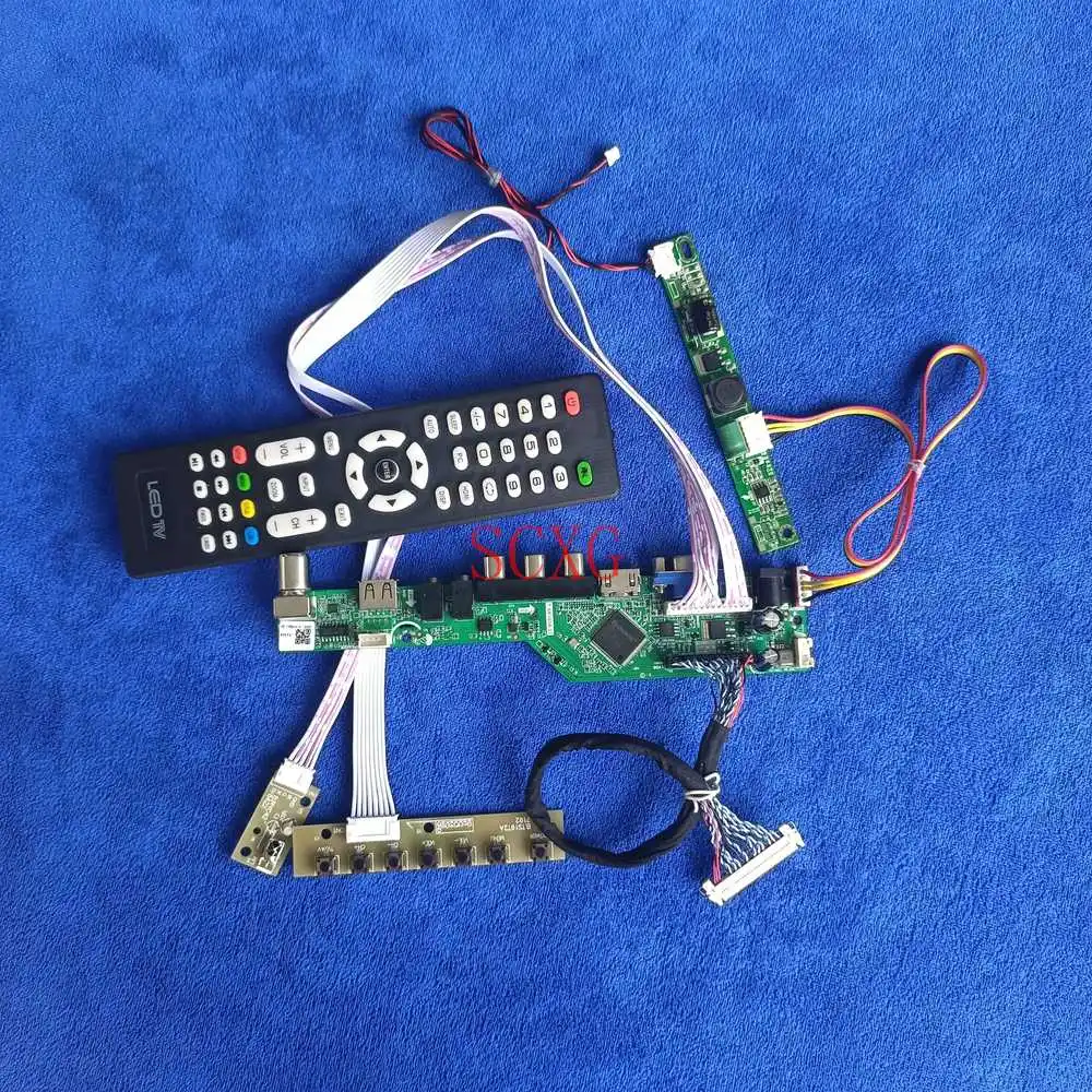 

DIY Kit LCD LED Signal Analog 30Pin-LVDS For LTM230HP06/LTM230HP07 1920*1080 Monitor controller board AV VGA USB HDMI-compatible