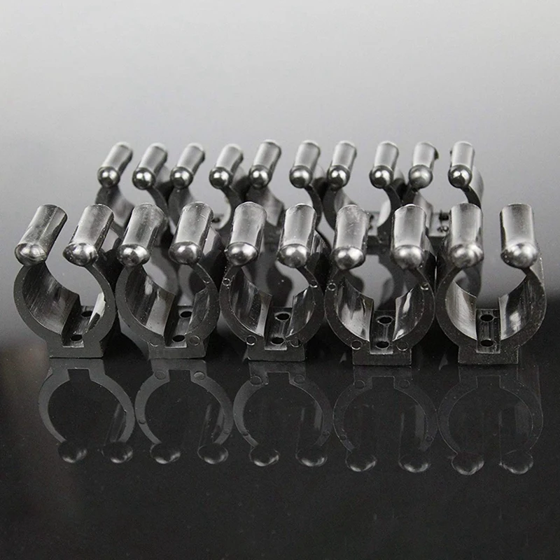 

5 Sets Fishing Rod Storage Clip Storage Holders Fishing Rod Storage Rack W Screw (Big -Hold Handle, Small - Hold Your Pole)