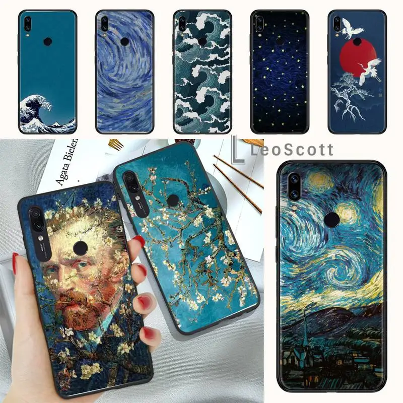 

art aesthetic van Gogh painting Phone Case For Xiaomi mi Redmi note 7 8t 9 9t 9s 8 10 10t 11 pro lite K20 max 3