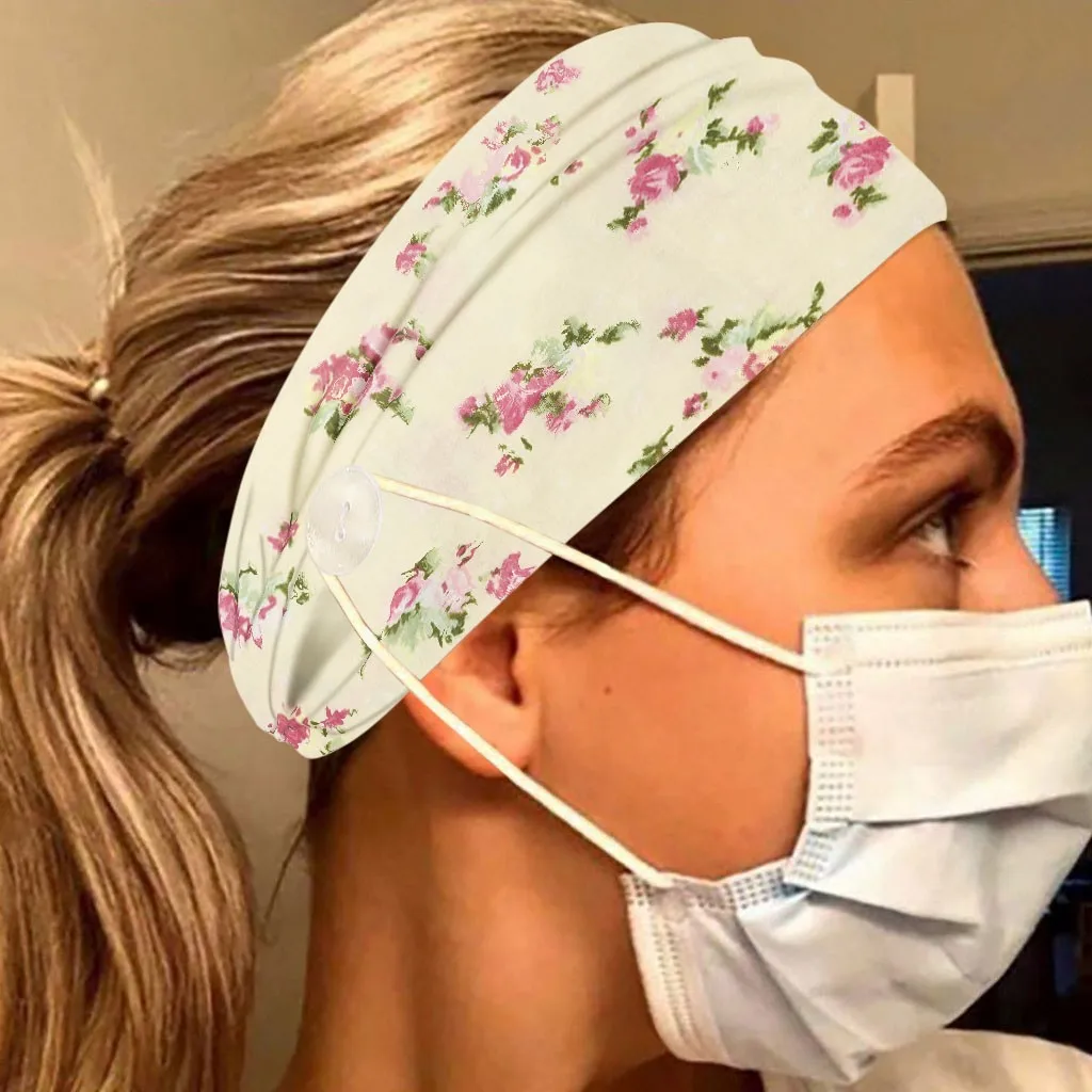 Одноразовая лицевая повязка на голову пуговице с держателем защищающим уши для