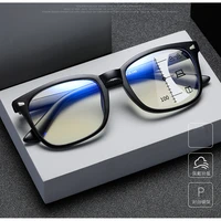 limited hand made frame black n retro leopard progressive reading glasses multifocals special model 0 75 1 to 4