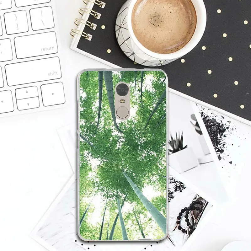 Абстрактные Бамбуковые Тени абстрактные мягкие ТПУ Силиконовые для Xiaomi Redmi Note 3 3S