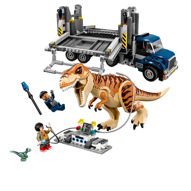 Мир Юрского периода 2 T.Rex транспортный строительный блок 75933 динозавр Юрский manoir