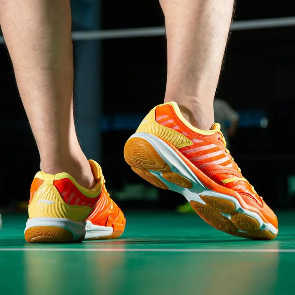 Мужские кроссовки для бадминтона Li Ning RANGER TD дышащая спортивная обувь с