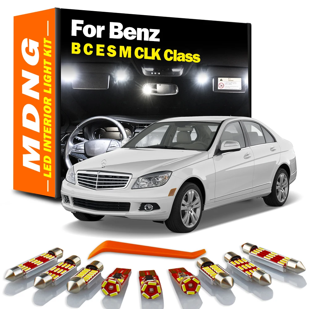 

MDNG Canbus Car LED Interior Light Kit For Mercedes Benz B C E S M CLK Class W245 W246 W203 W204 W124 W210 W211 W212 C207 W140