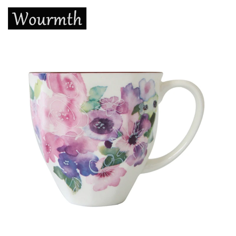 Фарфоровые чашки в стиле кантри офисная чашка для питья кружки фарфоровая