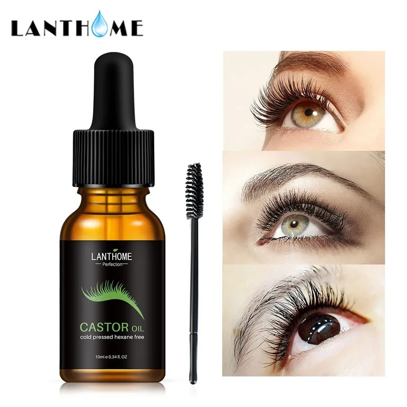 

10ml LANTHOME Castor Oil Eyelash Eyebrow Nourishing Moisturizing Lotion Eyelash Growth Serum