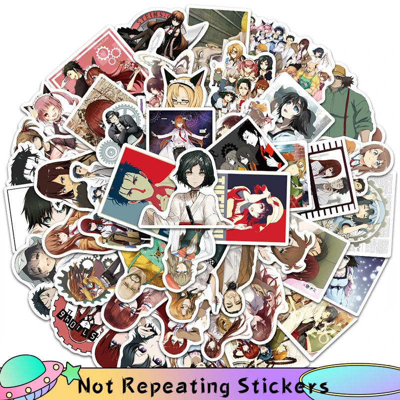 

10/50Pcs/pack Cartoon Anime Game Steins;Gate Graffiti Stickers For Diy Luggage Laptop Phone Case Skateboard Helmet Guitar