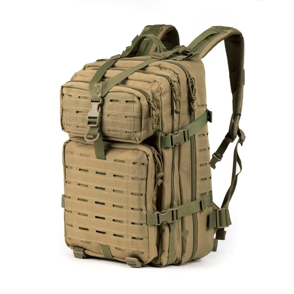 Khaki 36L военная сумка мужская 3P Тактический Рюкзак molle Многофункциональный Водонепроницаемый Открытый кемпинг плечо походный рюкзак - Цвет: Khaki